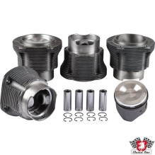 Piston and cylinder set, bore 93.0 mm, stroke 66.0 mm, upper 105 mm, lower 100 mm, low compression