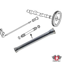 Tube, push rod, galvanized, 208 mm, OE quality