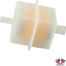 Fuel filter, square, plastic