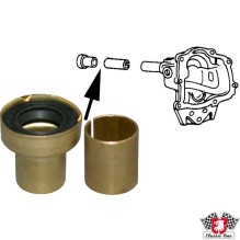 Gearshift bush with bearing and seal