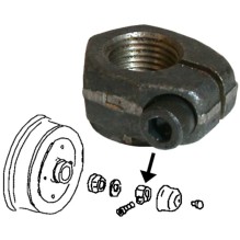 Clamping nut for brake drum, right