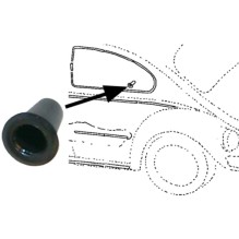 Bushing for moulding clip, rubber