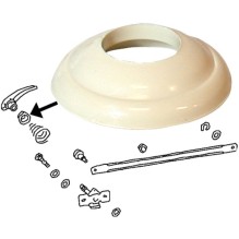 Escutcheon, wind/door handle, ivory