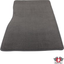 Floor mat set, front/rear, grey, 4 pieces