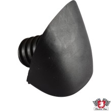 Jacking point cover, black rubber, left/right