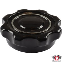 Seat adjuster knob, black with chrome