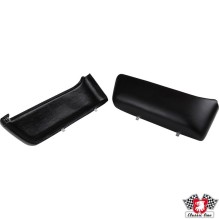 Door pocket set with black leather imitation
