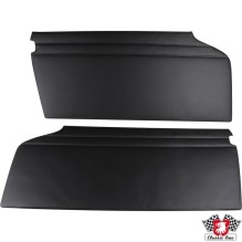 Interior door panel set, vinyl, black, left/right