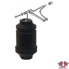 Rubber mount for wishbone, front, front