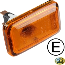 Indicator, side, yellow, with E-mark, left/right, Hella