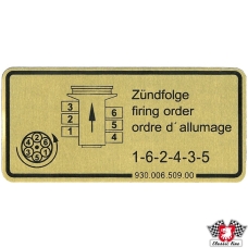 Sticker, firing order