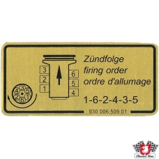 Sticker, firing order