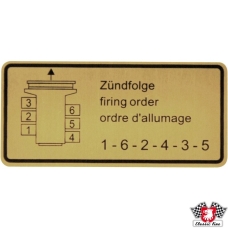 Sticker, firing order
