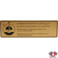 Sticker, ignition point