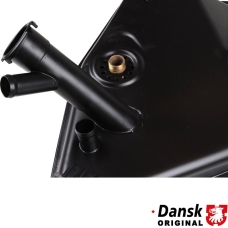 Oil tank, complete, stainless steel, black