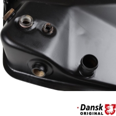 Oil tank, complete, stainless steel, black