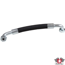 Oil hose, oil filter/thermostat bracket  to oil cooler