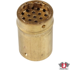 Upper oil tank fitting with filter
