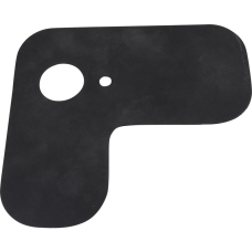 Protective flap for fuel filler neck, rubber