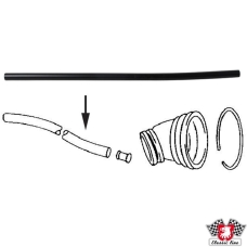 Fuel tank overflow hose for filler neck, Ø 20 mm, L = 600 mm