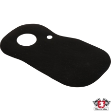 Protective flap for fuel filler neck, rubber