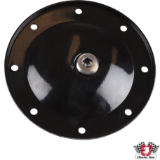 Cover for oil strainer, with hole and plug