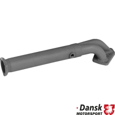 Pre-silencer without baffling, Sport. Made of steel with grey paint