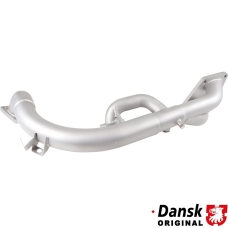 Turbo bypass pipe. Made of glass bead blasted stainless steel