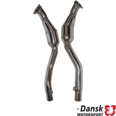 Catalytic converter set, Sport, 200 cells. Made of stainless steel