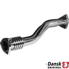 Exhaust cross over pipe. Made of polished stainless steel