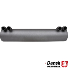 Exhaust rear. Made of steel with grey heat resistant paint