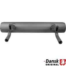 Exhaust rear. Made of steel with grey heat resistant paint