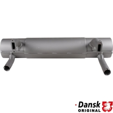 Exhaust rear. Made of steel with grey heat resistant paint