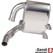 Exhaust set rear, Sport. Made of polished stainless steel. With TÜV/EEC approval for 3.4 L engine