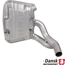 Exhaust set rear, Sport, OE style. Made of glass bead blasted stainless steel