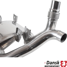 Exhaust set rear, Sport. Made of polished stainless steel