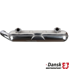 Exhaust rear, Sport, with one Ø84 mm tail pipe. Heat exchanger conversion is necessary. Made of polished stainless steel