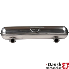 Exhaust rear, Sport, with two Ø50 mm tail pipes. Made of polished stainless steel