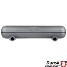 Exhaust rear, Sport, with two Ø50 mm tail pipes. Made of steel with grey heat resistant paint