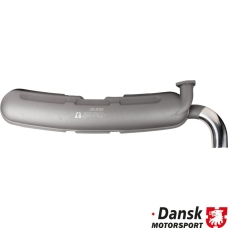 Exhaust rear, Sport, with one Ø70 mm polished stainless steel tail pipe. Made of steel with grey heat resistant paint. Wi...