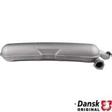 Exhaust rear, with one Ø60 mm tail pipe and chrome tip. Made of stainless steel with grey heat resistant paint. With TÜV/...