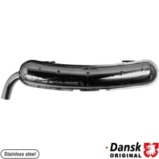 Exhaust rear, with one Ø60 mm tail. Made of polished stainless steel. With TÜV/EEC approval