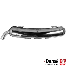 Exhaust rear, with one Ø60 mm tail pipe. Made of polished stainless steel. With TÜV/EEC approval