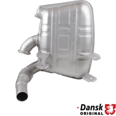 Exhaust rear, OE style, left. Made of glass bead blasted stainless steel. With TÜV/EEC approval for 3.4 L engine