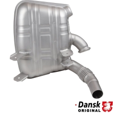 Exhaust rear, OE style, right. Made of glass bead blasted stainless steel. With TÜV/EEC approval for 3.4 L engine
