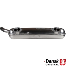 Exhaust rear, with one Ø57 mm tail pipe. Made of polished stainless steel