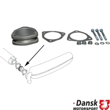 Exhaust adaptor kit. Flange, gaskets and nuts. To be used when you want to install our 