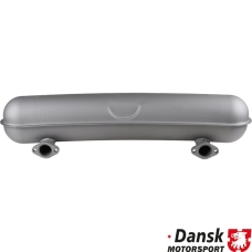 Exhaust rear, Racing, with two Ø63.5 mm tail pipes. With bolt on inlet flanges