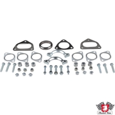 Mounting kit for heat exchanger and cross pipe