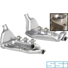 Heat exchanger set, left/right. Made of stainless steel. IMPORTANT: Major modification needed on engine tin ware when ins...
